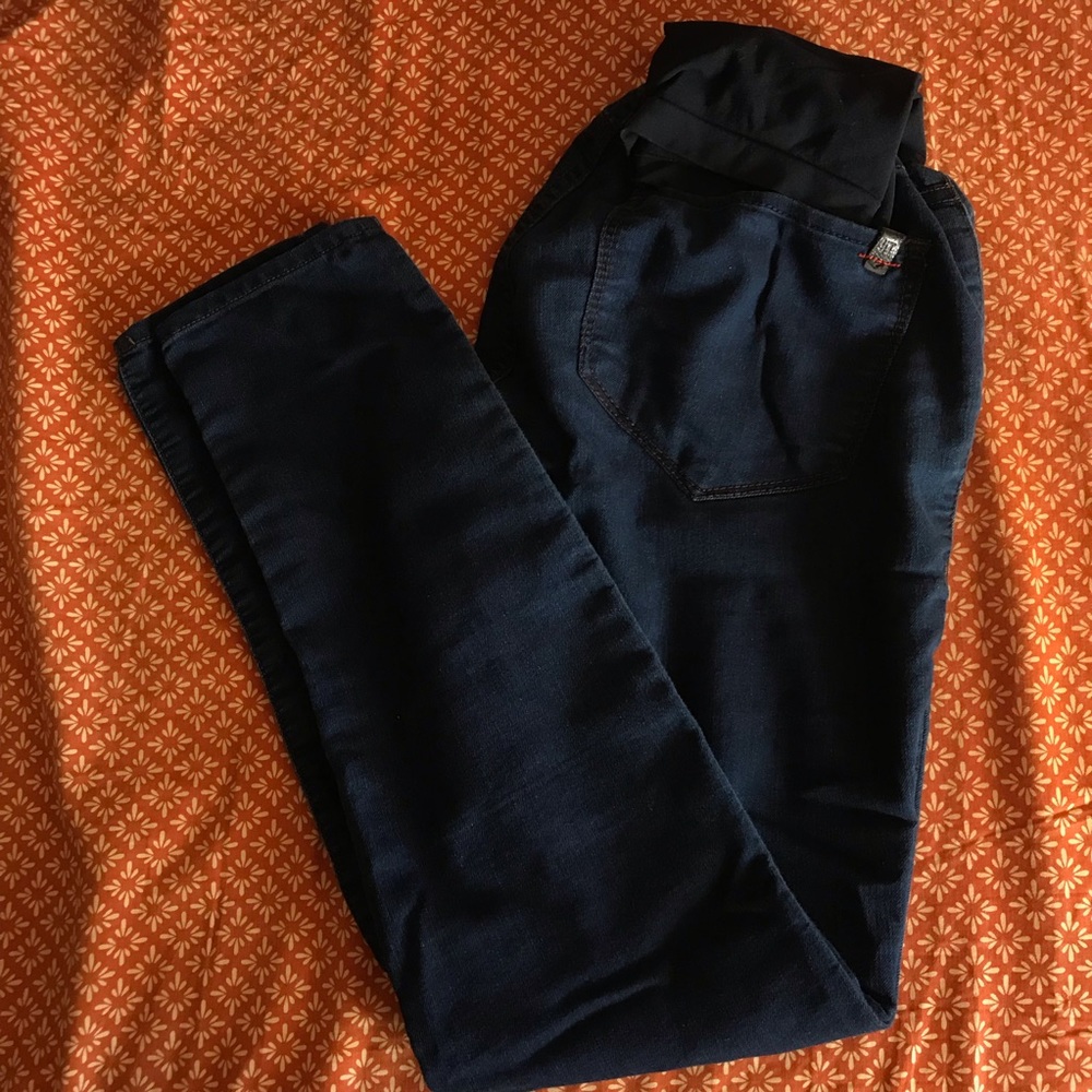 Dark Wash Overbelly Maternity !it Jeans Jeggings